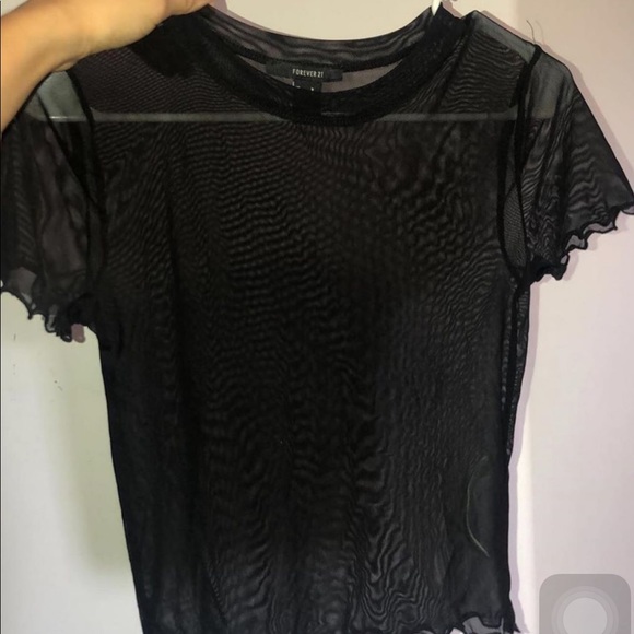 BRAND NEW black mesh shirt! - Picture 2 of 3